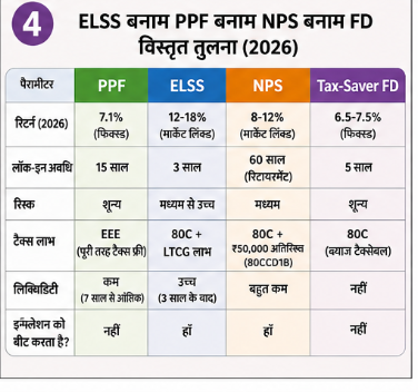 क्या है ELSS? Equity-Linked Savings Scheme—म्यूचुअल फंड, 80%+ stocks में। SIP से market volatility कम। 2026 डेटा: 
