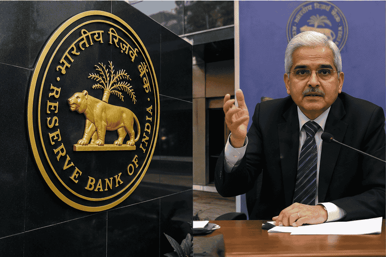 भारतीय रिजर्व बैंक द्वारा महंगाई नियंत्रण और ब्याज दरों पर नीति संबंधी निर्णय का प्रतीकात्मक दृश्य