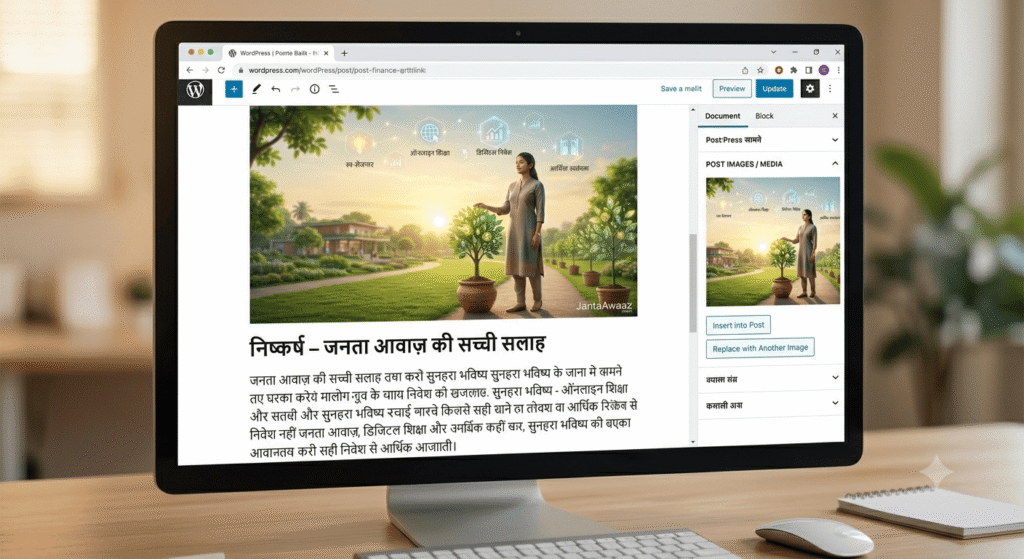 वर्डप्रेस वेबसाइट पर जनता आवाज़ का लेख पोस्ट करने का तरीका